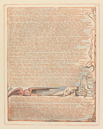 Jerusalem, Platte 71 von William Blake